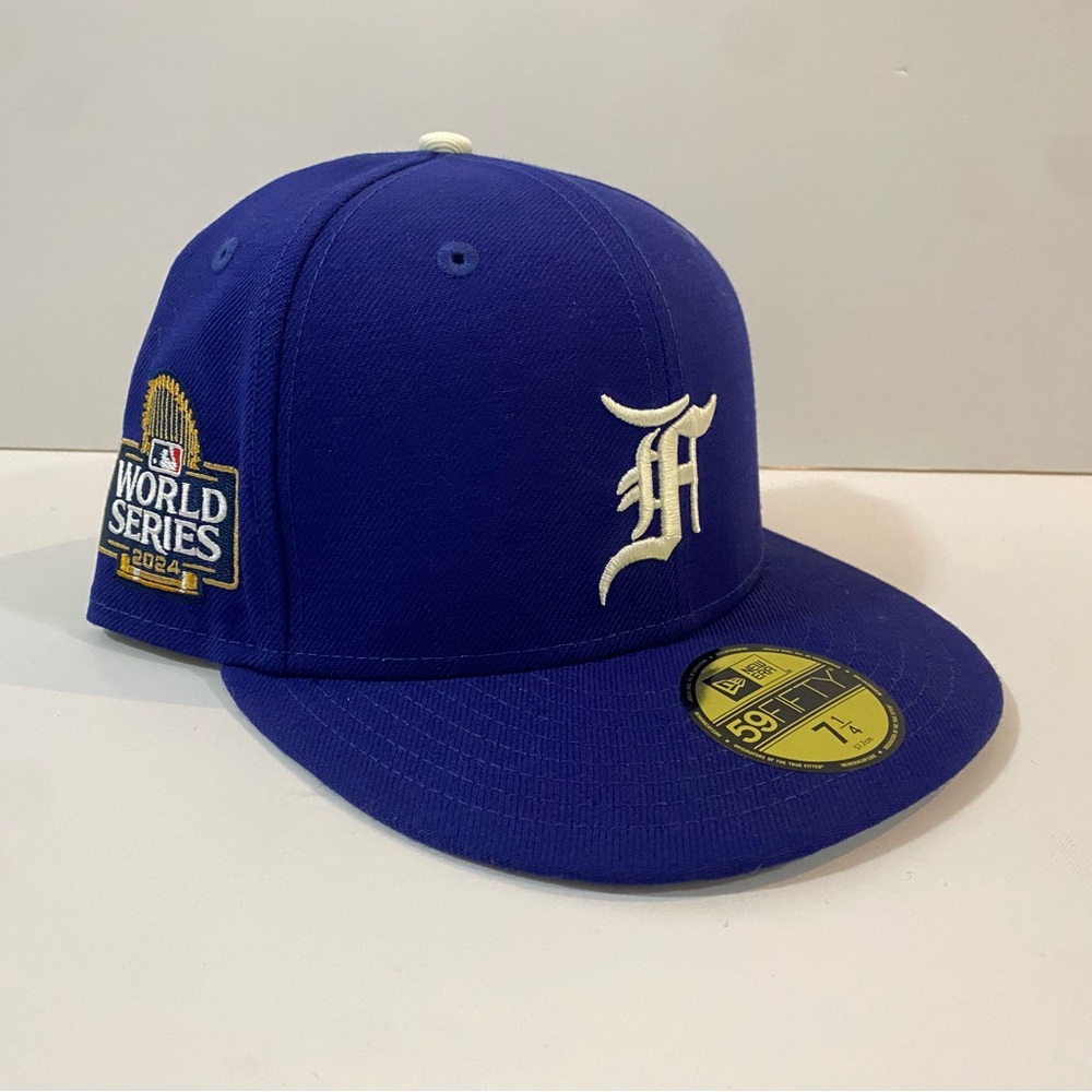 New Era x Fear Of God FOG 59Fifty 5950 World Series Patch Fitted Hat Cap